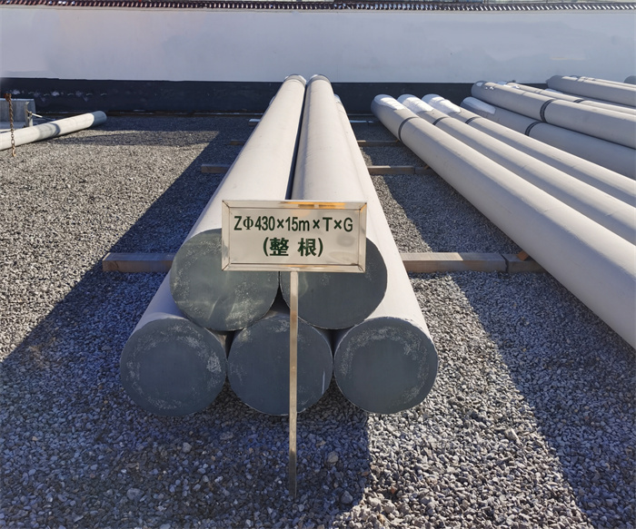 张家界430×15米×T×G终端电线杆